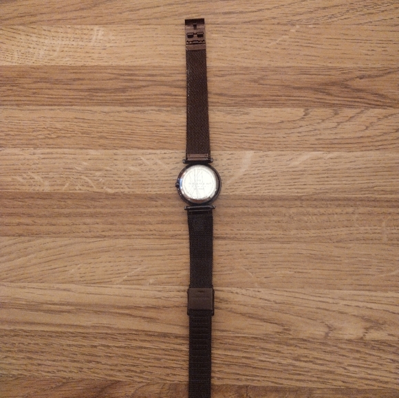 Skagen Women's 19 MM Dark Brown Mesh Strap Watch - Picture 3 of 6